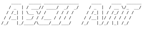 Amiga style ASCII art