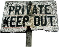 PRIVATE KEEP OUT