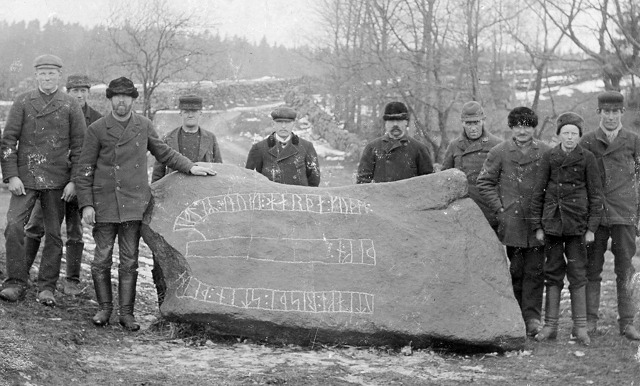 Runic letters encoded in stone